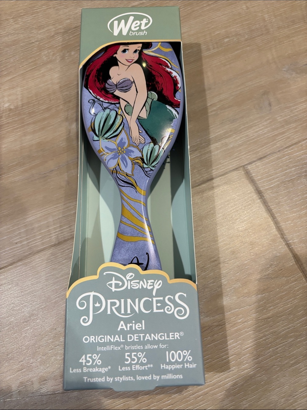 NIB Wet brush original detangler Disney Princess Ariel hair brush